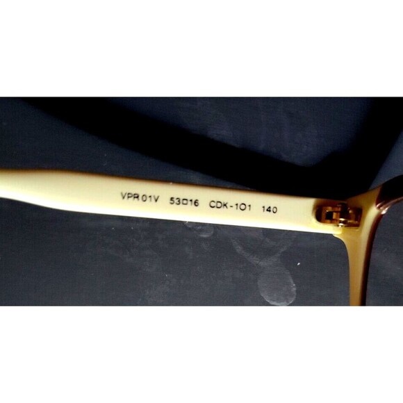 Prada VPR RO1V Burgundy White Eyeglasses Frames Only Two Tone Italy 53-16-140 - Picture 14 of 14